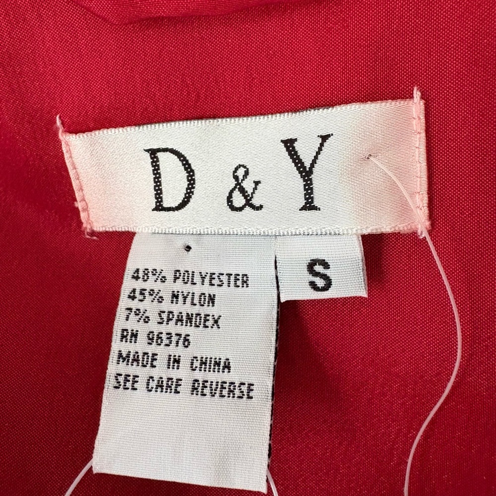 D&Y Bubble Red Trench Coat Size Small Brand New! - Picture 4 of 6